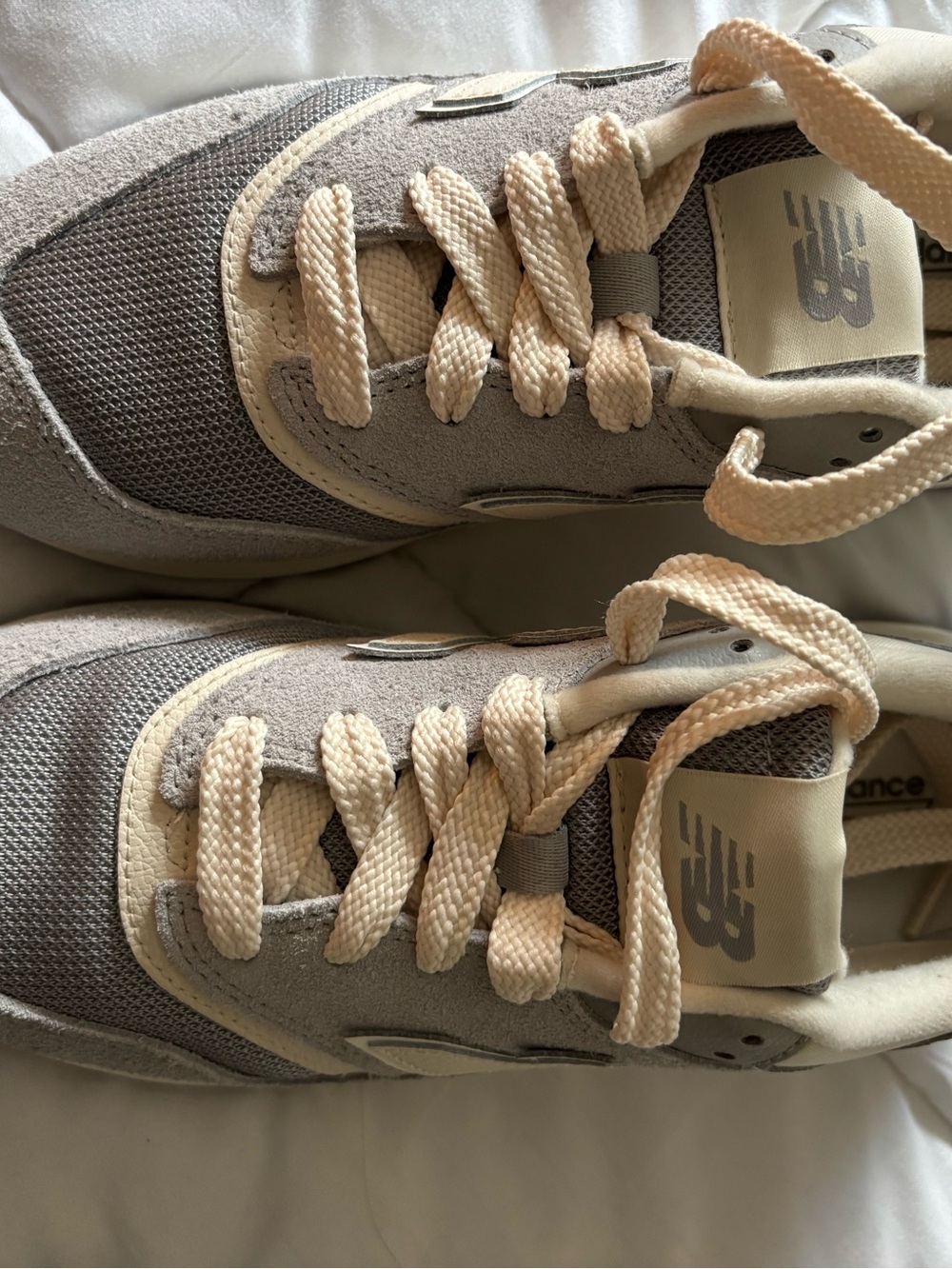 New Balance 997R Concrete/Linen Retro Runner Sneakers - Picture 6 of 7